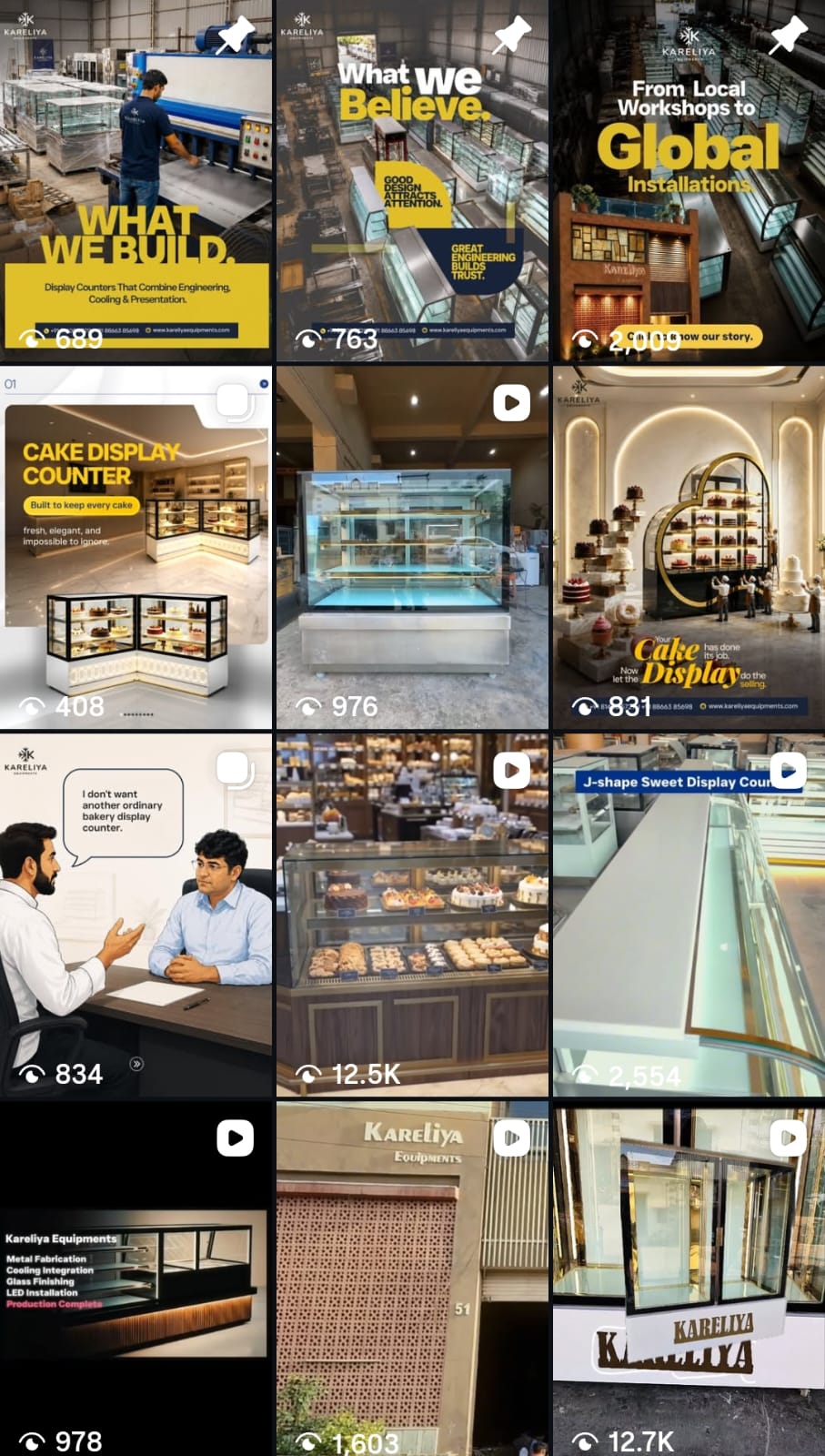 Kareliya Equipments Instagram grid